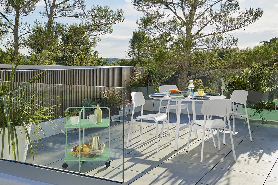 Blanc coton,Vert opaline